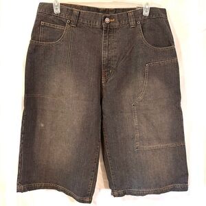 NBN Gear NWT Mens Size 38 Shorts 6 pkt Skater Grunge Basketball Gray Denim